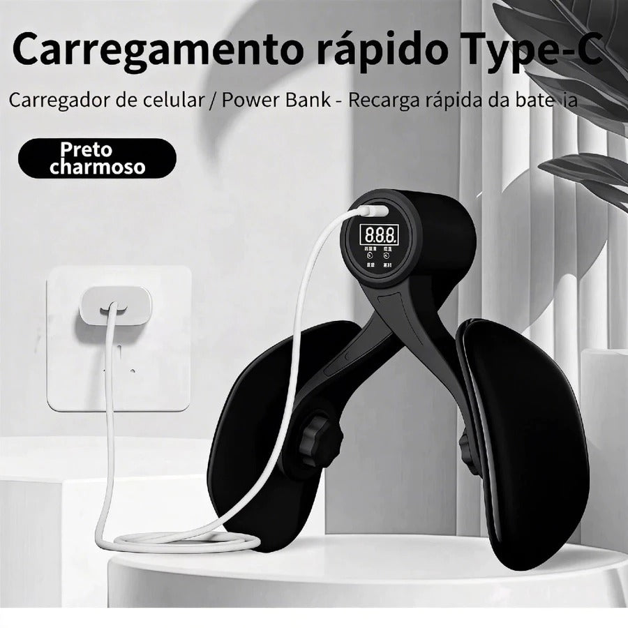 Dr. Pélvico® Ultra Black – Exercitador Pélvico Premium Original | Resistência Ajustável | Frete Exclusivo + Manual com Aulas